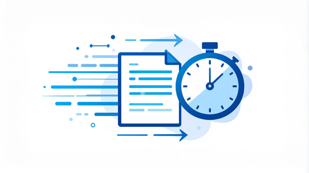 記録時間を圧倒的に短縮