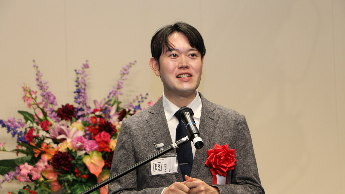 Jikken Noteを紹介する高野泰朋（第144回かわさき起業家オーディションにて）